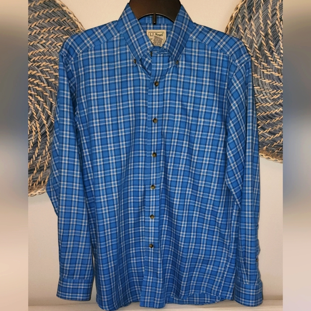 LL BEAN MEN'S DRESS SHIRT